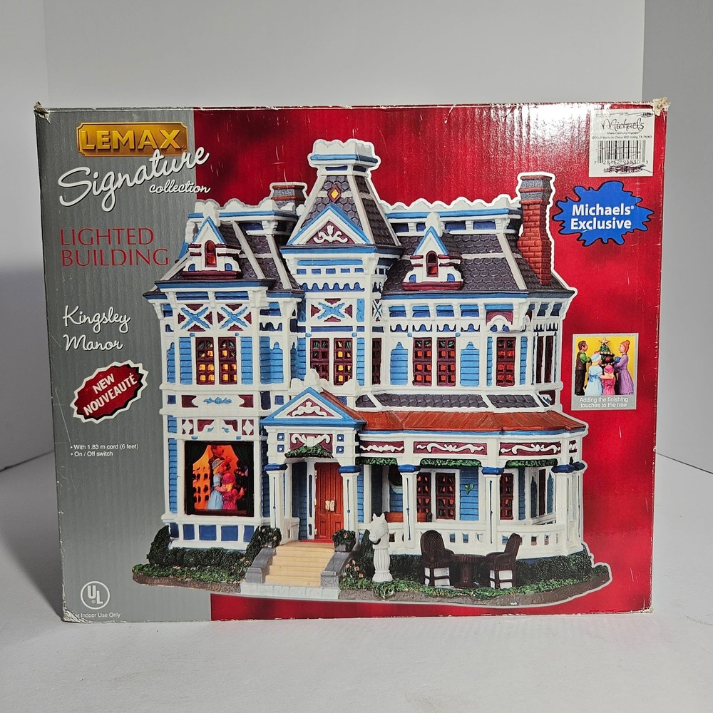Lemax Kingsley Manor Lighted Building 2009 Michaels Exclusive 95830 Caddington